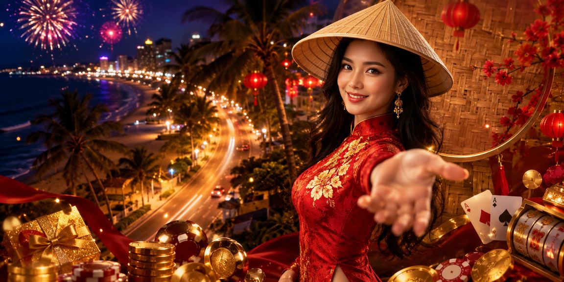 Khung cảnh thư giãn tại Mũi Né, người dùng dùng điện thoại xem thể thao online
